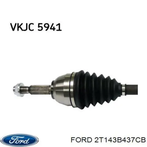 2T143B437CB Ford Привід лівий