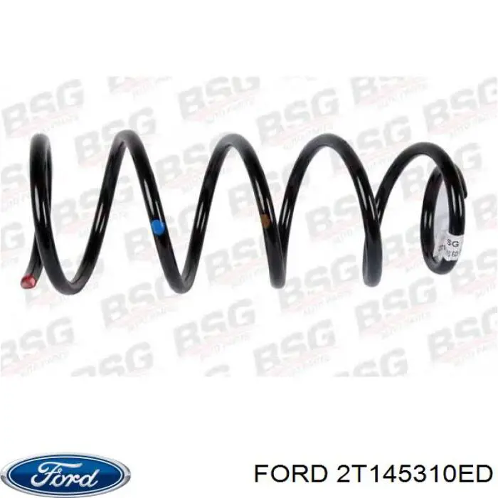 Пружина передня Ford 2T145310ED ціна, від 36.22 USD