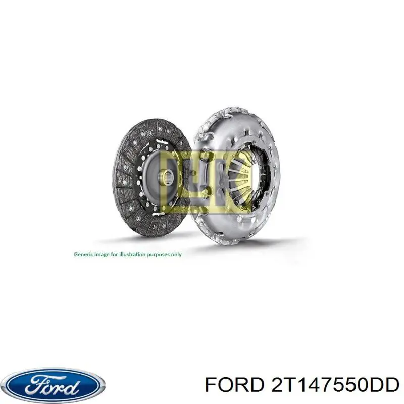 Комплект зчеплення (3 частини) 2T147550DD Ford