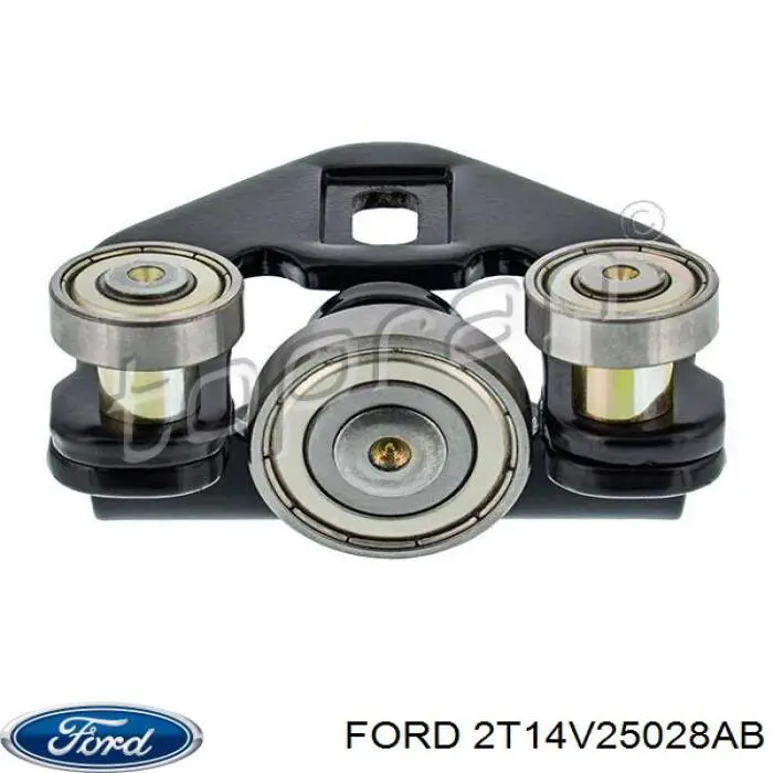 Ролик двері бічної/зсувної, правий верхній Ford 2T14V25028AB ціна, від 14.31 USD