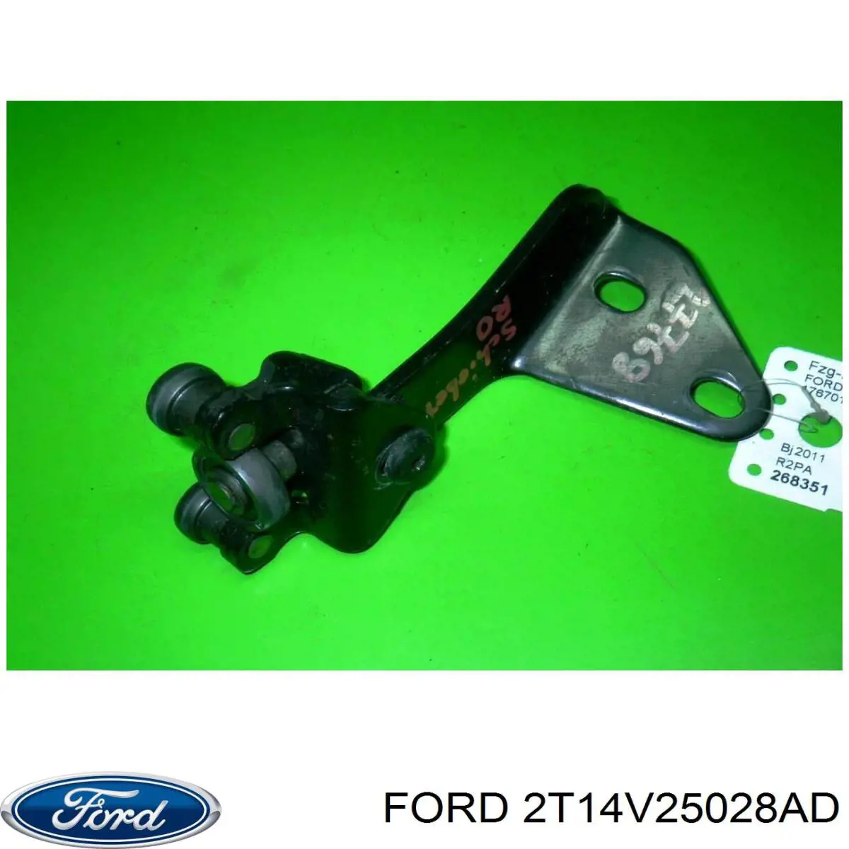 2T14V25028AD Ford ролик двері бічної/зсувної, правий верхній
