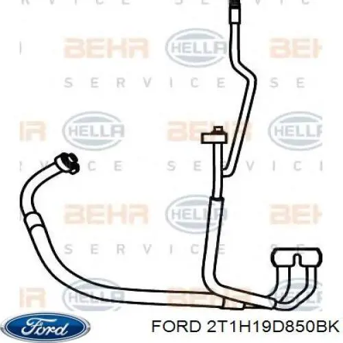 Шланг кондиціонера, від компресора до радіатора Ford 2T1H19D850BK ціна, від 27.78 USD
