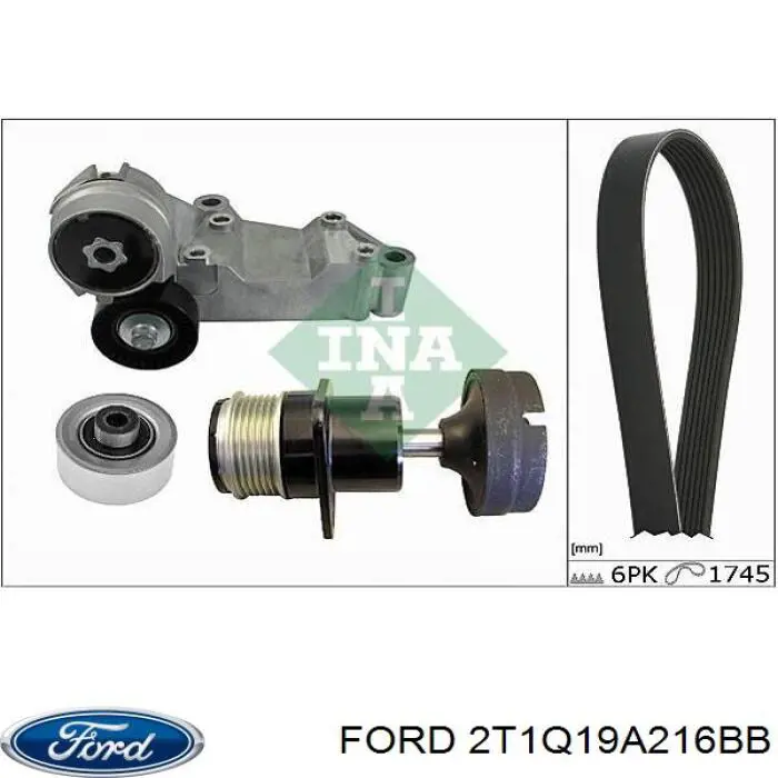 Ролик приводного ременя, паразитний 2T1Q19A216BB Ford
