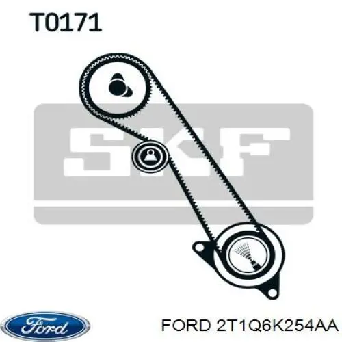 Купити 2T1Q6K254AA Ford Натяжний ролик