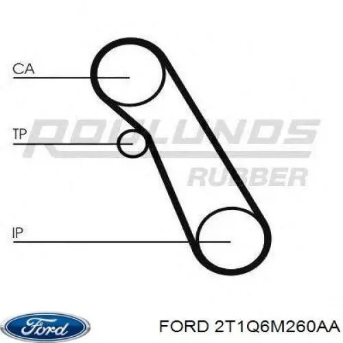 Купити 2T1Q6M260AA Ford ГРМ ремень