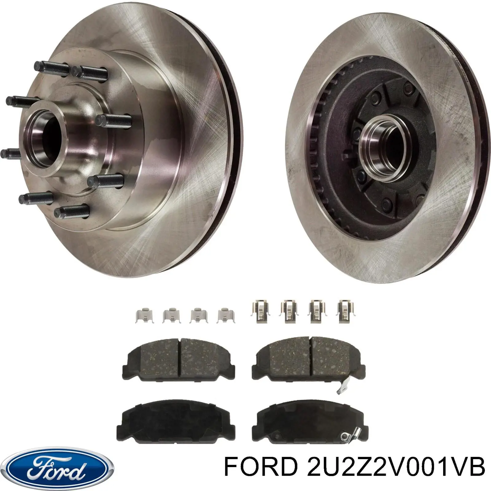 Колодки гальмівні передні, дискові 2U2Z2V001VB Ford