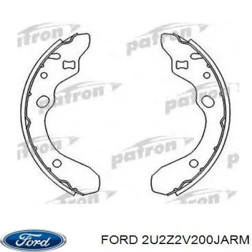 Колодки гальмові задні, барабанні 2U2Z2V200JARM Ford