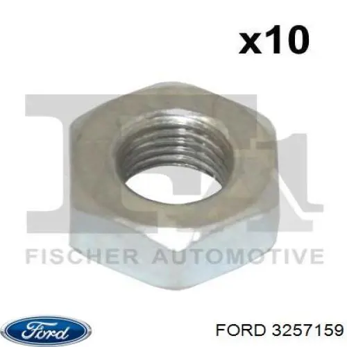 Купити 3257159 Ford Гайка кріплення приймальної труби глушника (штанів)