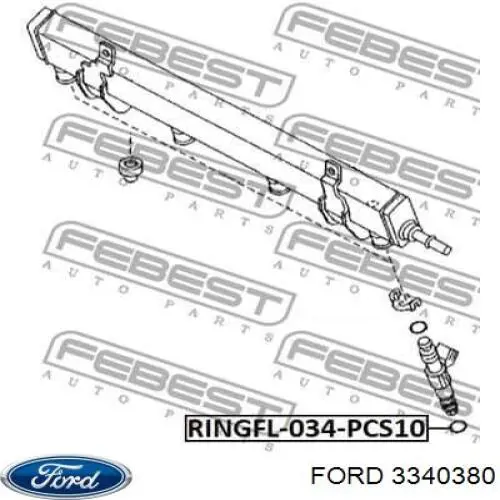 3340380 Ford Кільце інжектора