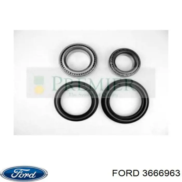 Комплект підшипник маточини передньої Ford 3666963 ціна, від 33.22 USD