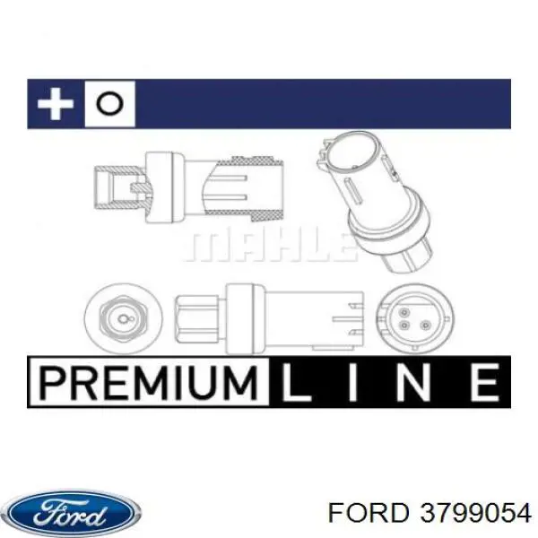 Датчик тиску кондиціонера 3799054 Ford