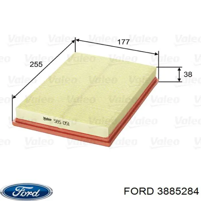 Фільтр повітряний 3885284 Ford