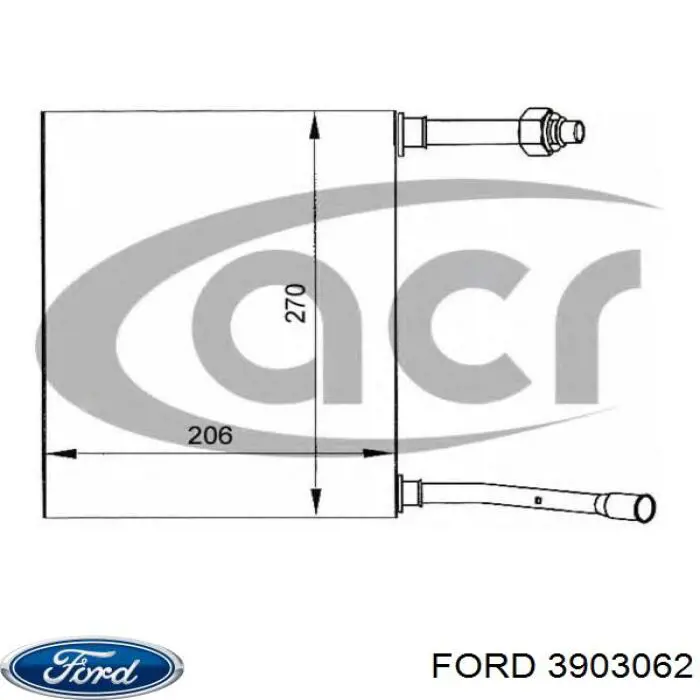 Охолоджувач повітря на Ford Explorer  U2