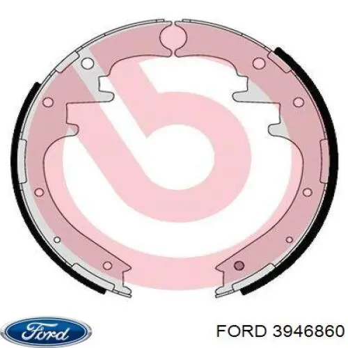 Колодки гальмові задні, барабанні Ford 3946860 ціна, від 38.15 USD