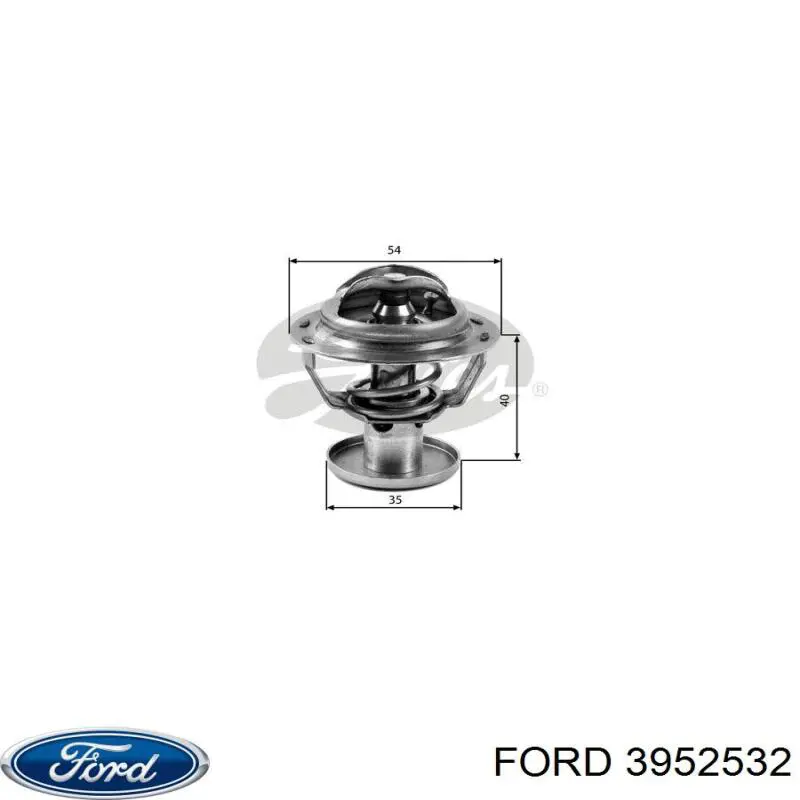 Купити 3952532 Ford Термостат в корпусі