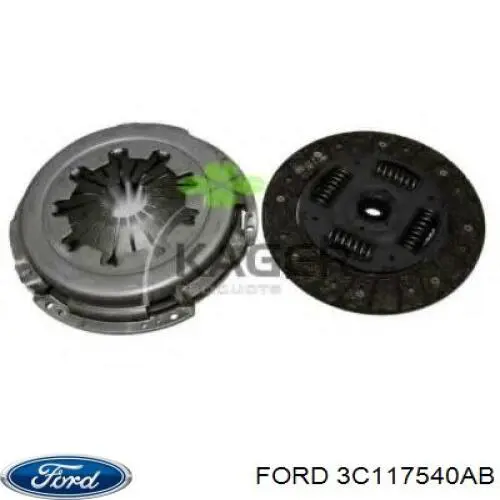 Комплект зчеплення (3 частини) Ford 3C117540AB ціна, від 140.29 USD
