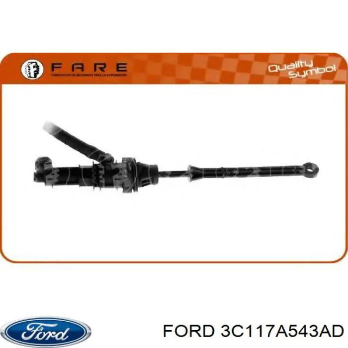 Купити 3C117A543AD Ford Головний циліндр зчеплення