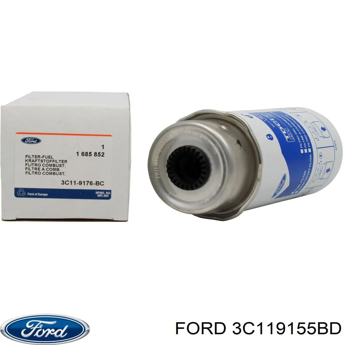 Фільтр тонкого очищення палива Ford 3C119155BD ціна, від 465.98 UAH