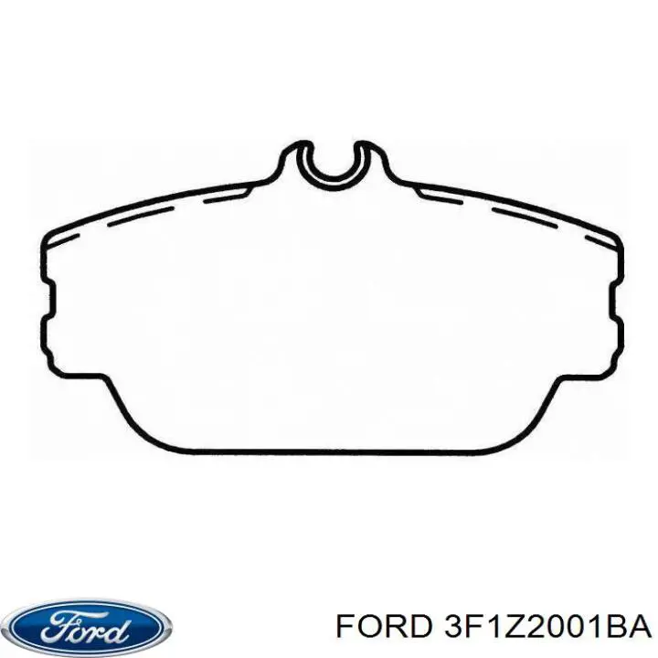 Передні тормозні колодки 4F1Z2001AA Ford