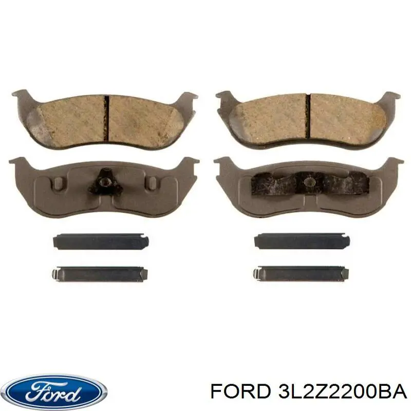 3L2Z2200BA Ford Колодки гальмівні задні, дискові