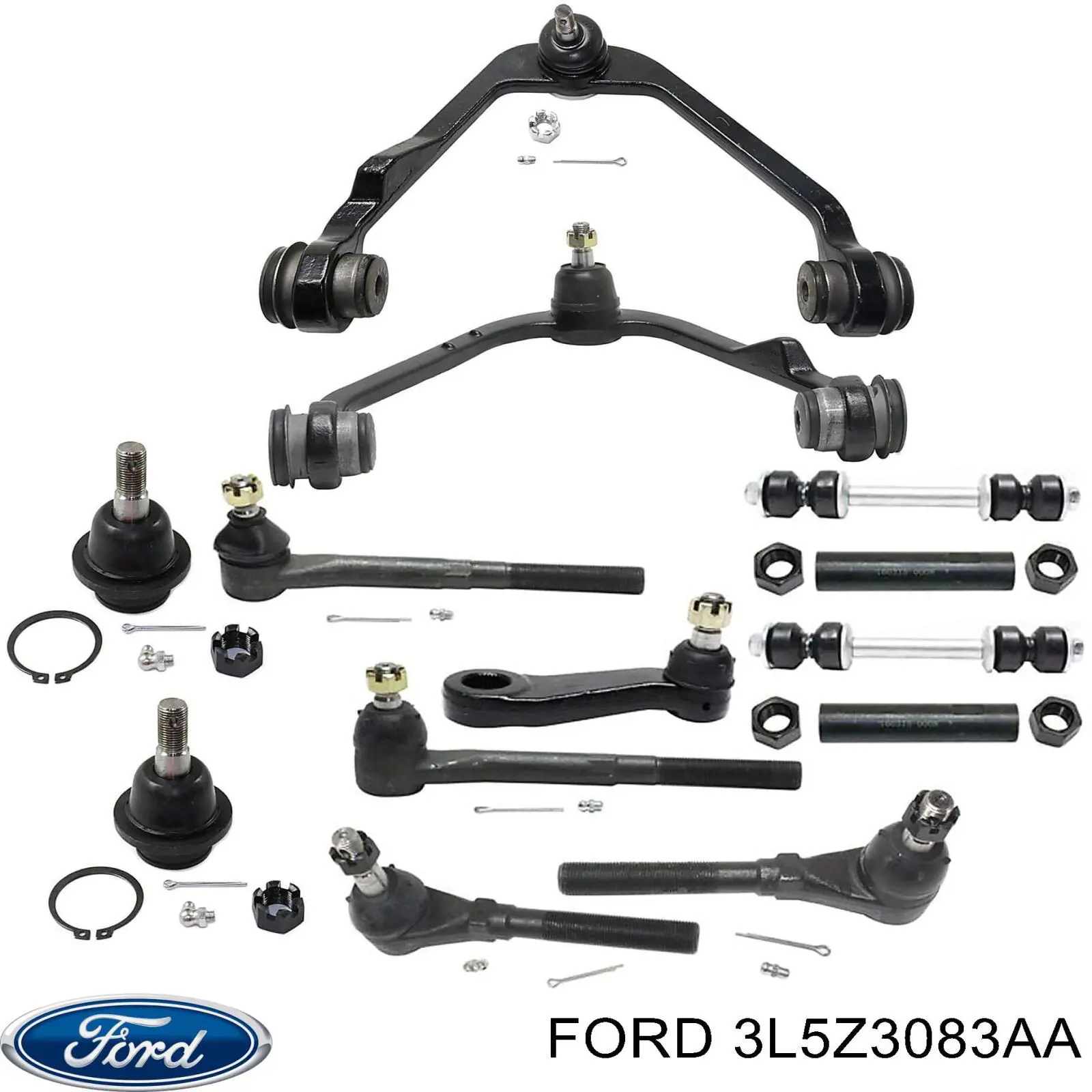 Важіль передньої підвіски верхній, лівий Ford 3L5Z3083AA ціна, від 48.69 USD