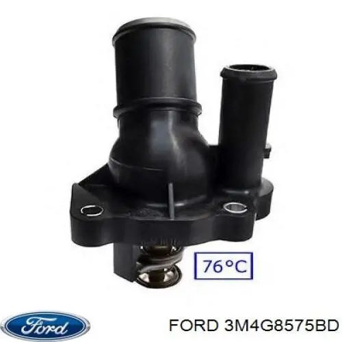 Купити 3M4G8575BD Ford Термостат в корпусі