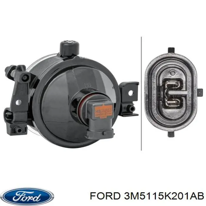 Туманка права Ford 3M5115K201AB ціна, від 17.10 USD