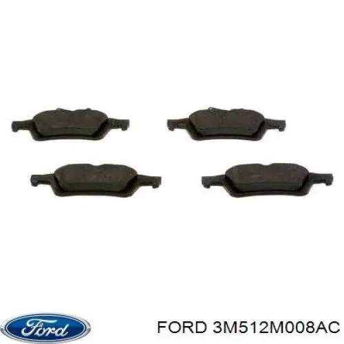 Задні гальмівні колодки 3M512M008AC Ford