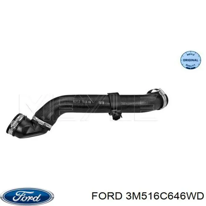 Шланг/патрубок интеркуллера Ford 3M516C646WD ціна, від 35.96 USD