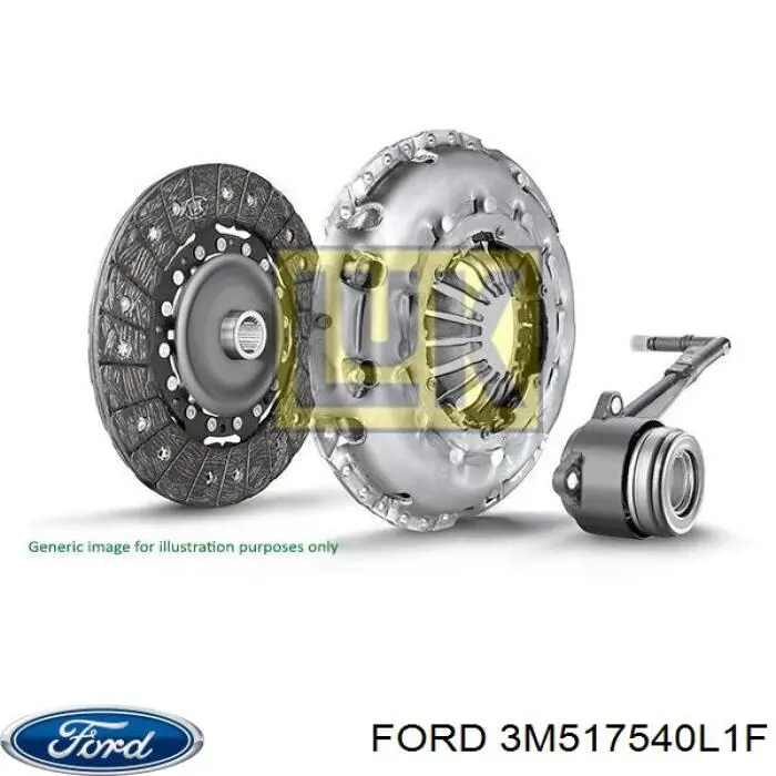 Комплект зчеплення (3 частини) 3M517540L1F Ford