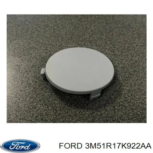 Заглушка бампера буксирувального гака, задня Ford 3M51R17K922AA ціна, від 10.14 USD