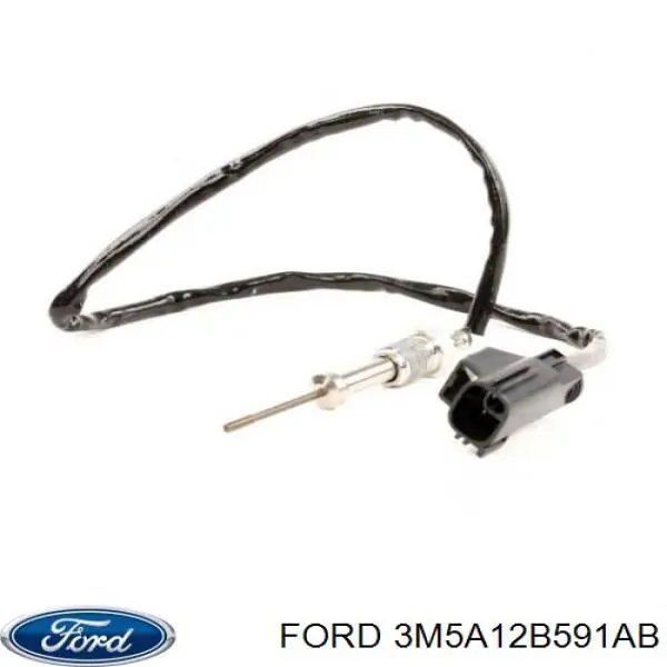 Купити 3M5A12B591AB Ford Датчик температури відпрацьованих газів (ВГ), фільтр сажі