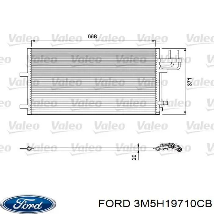 3M5H19710CB Ford Конденсатор