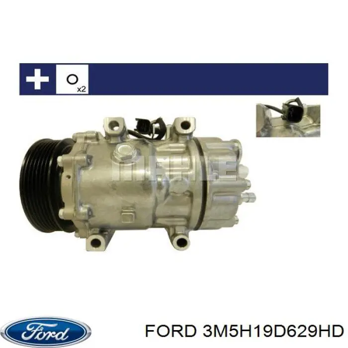 Компресор кондиціонера 3M5H19D629HD Ford