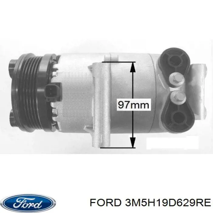 Купити 3M5H19D629RE Ford Компресор кліматичної установки