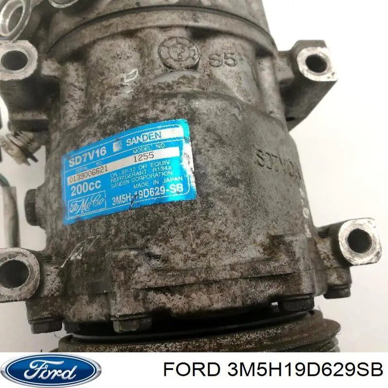 Компресор кондиціонера 3M5H19D629SB Ford