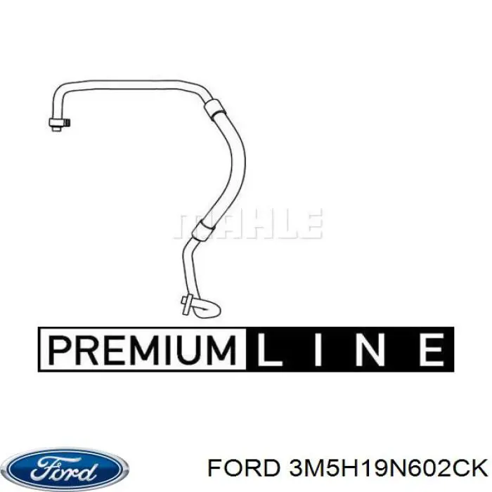 Шланг кондиціонера, від осушувача до компресора Ford 3M5H19N602CK ціна, від 57.30 USD