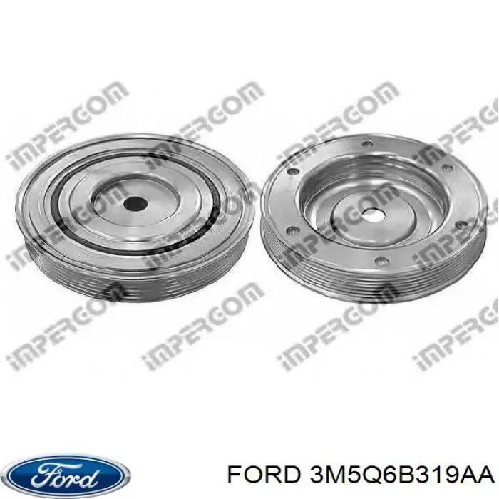 Шків колінвала 3M5Q6B319AA Ford