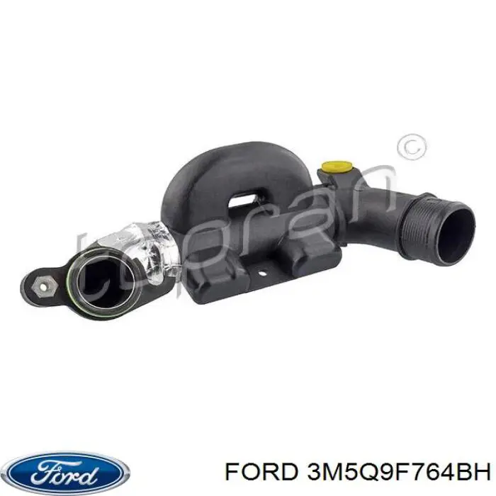 Патрубок повітряний, вихід з турбіни (наддув) Ford 3M5Q9F764BH ціна, від 31.30 USD