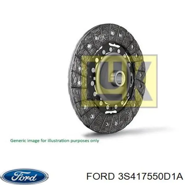 Комплект зчеплення (3 частини) 3S417550D1A Ford