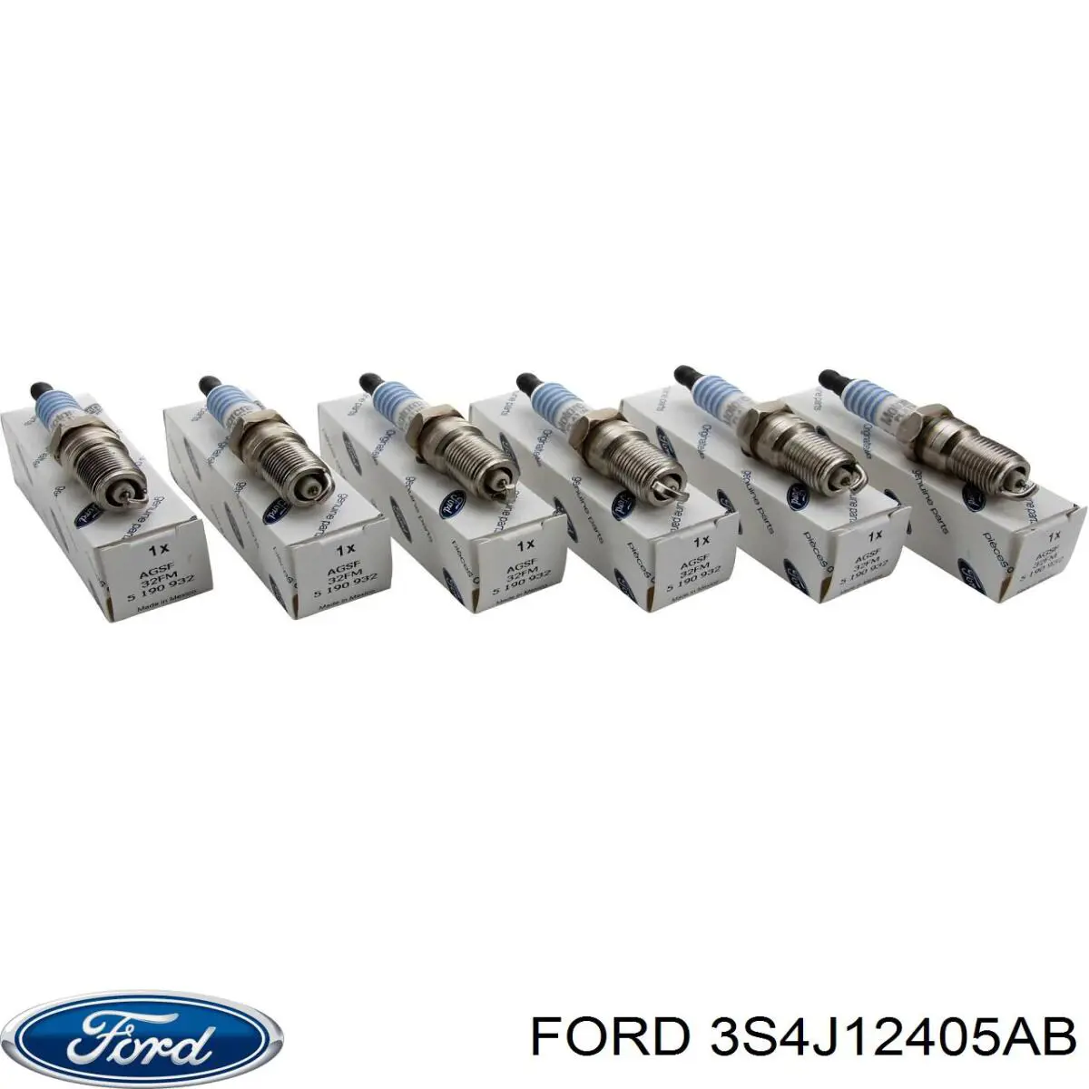 Свічки автомобільні Ford 3S4J12405AB ціна, від 8.62 USD