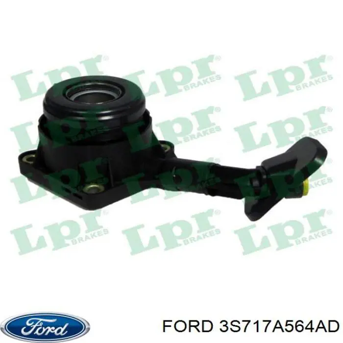 Купити 3S717A564AD Ford Робочий циліндр зчеплення в зборі з витискним підшипником