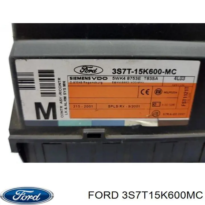 3S7T15K600MC Ford 