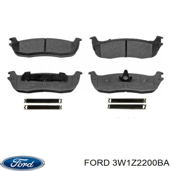 3W1Z2200BA Ford Колодки гальмівні задні, дискові