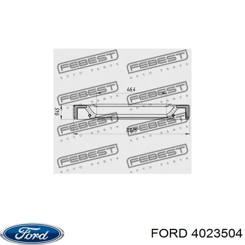 Сальник піввісі заднього моста Ford 4023504 ціна, від 5.54 USD