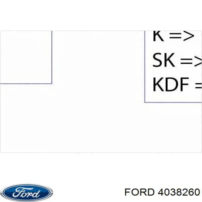 4038260 Ford Поліклиновий ремінь