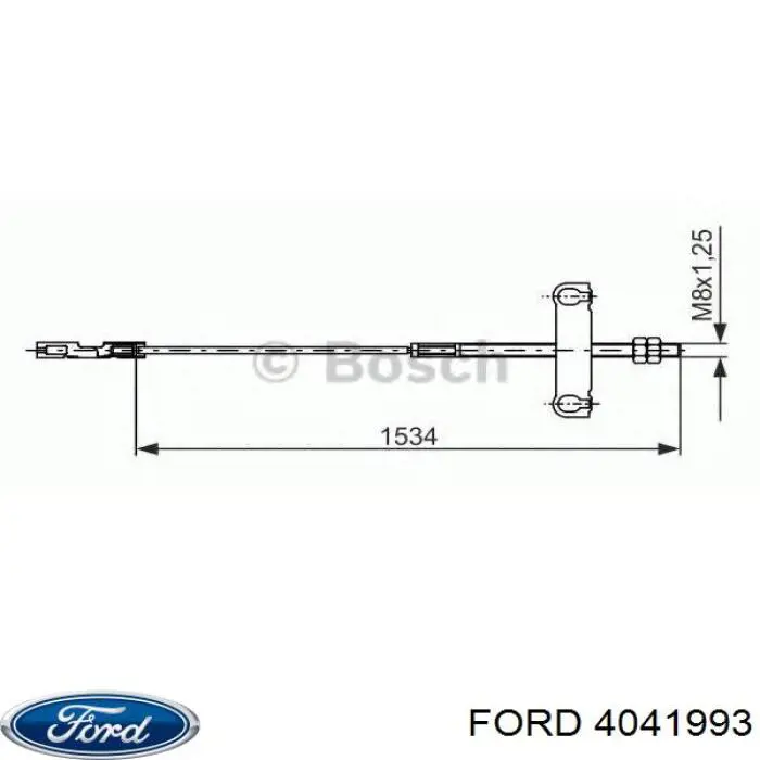 4041993 Ford трос ручного гальма, проміжний