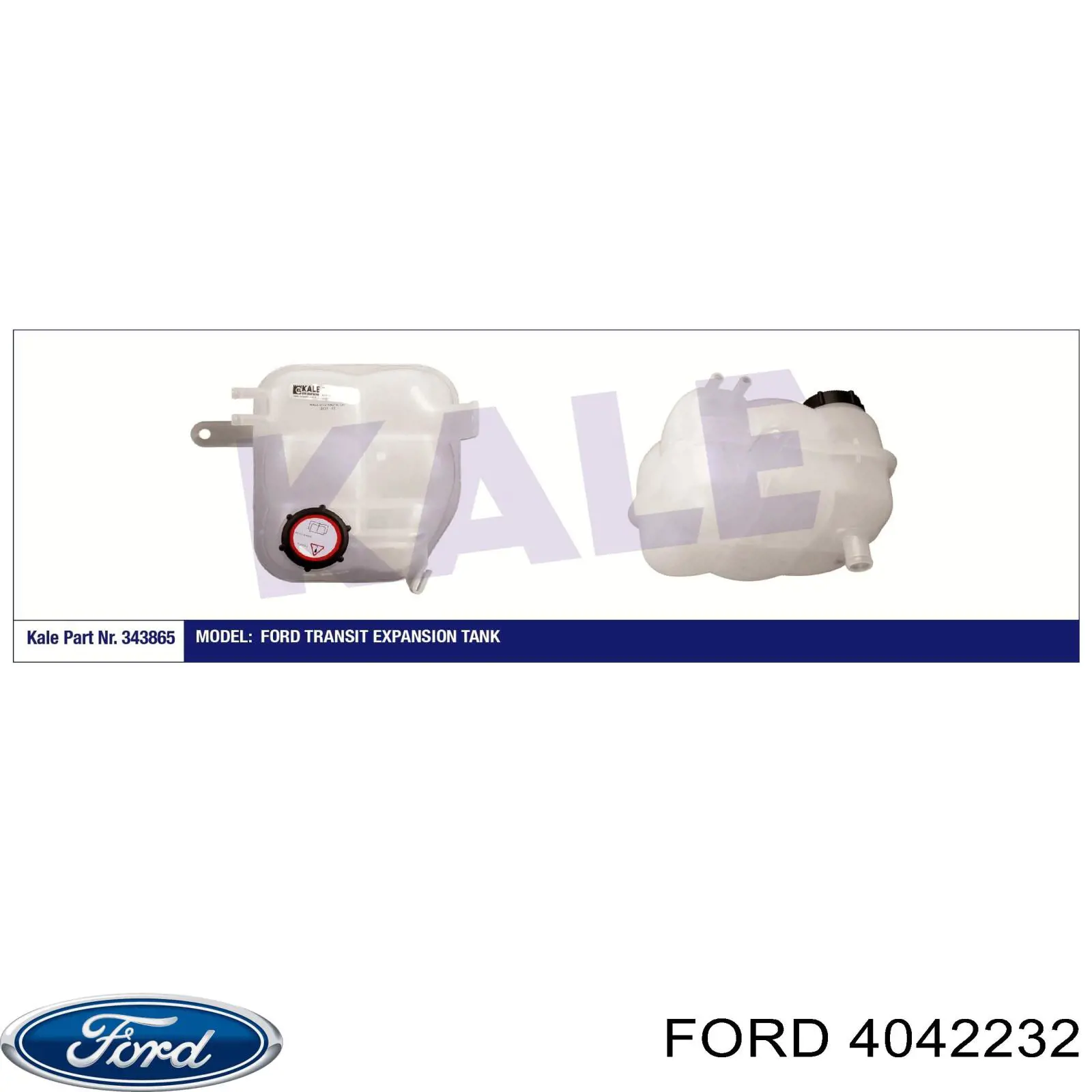 Бачок системи охолодження двигуна розширювальний Ford 4042232 ціна, від 12.50 USD
