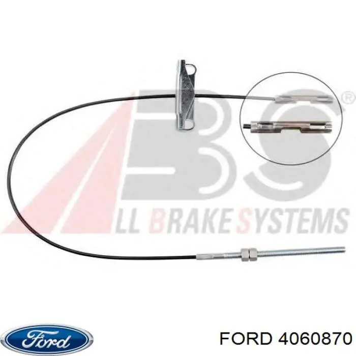 Трос ручного гальма, проміжний Ford 4060870 ціна, від 6.65 USD