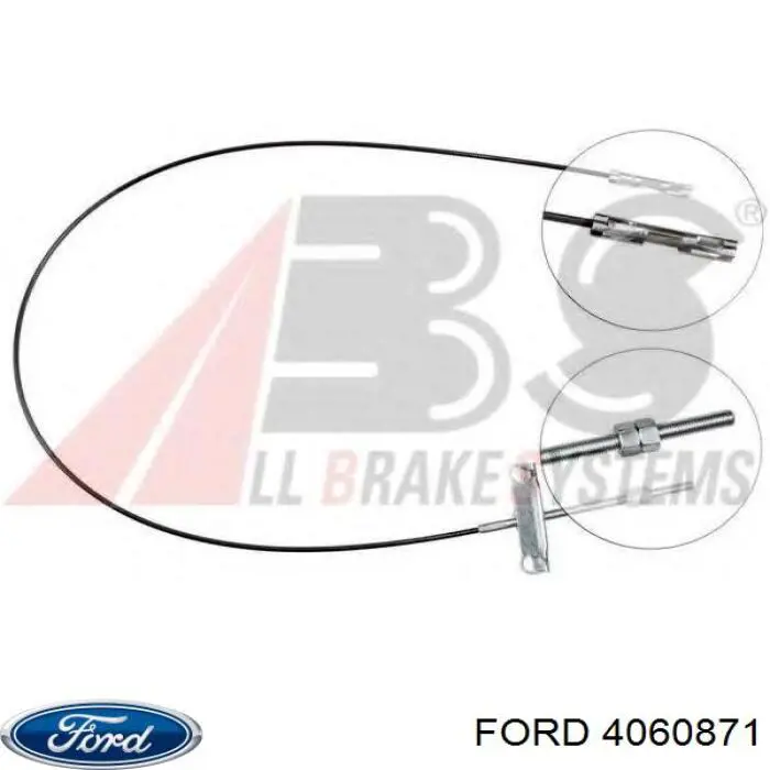 Купити 4060871 Ford Трос ручного гальма, проміжний